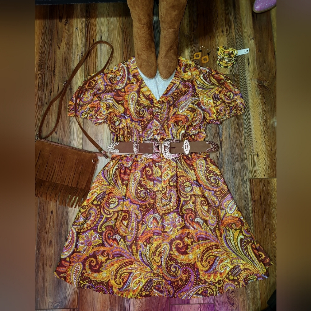 Women's Paisley Print Dress